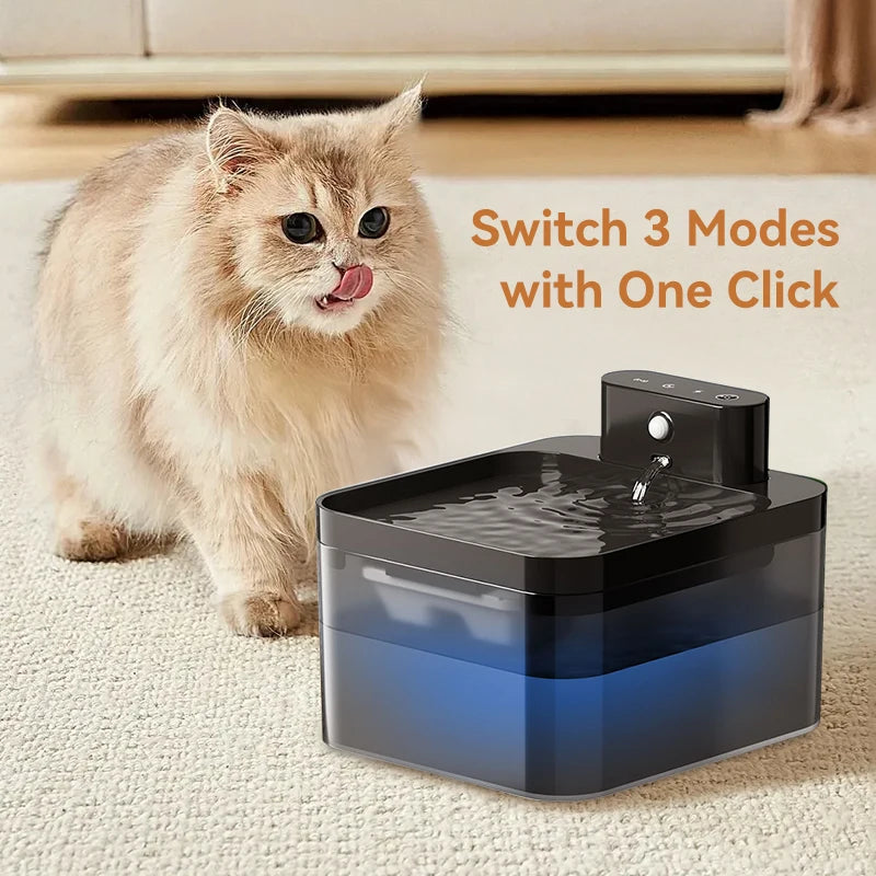 Wireless Automatic Cat Water Fountain 2600mAh Pet Water Dispenser For Dog Cat Infrared Sensor Smart Pet Drinking Fountain