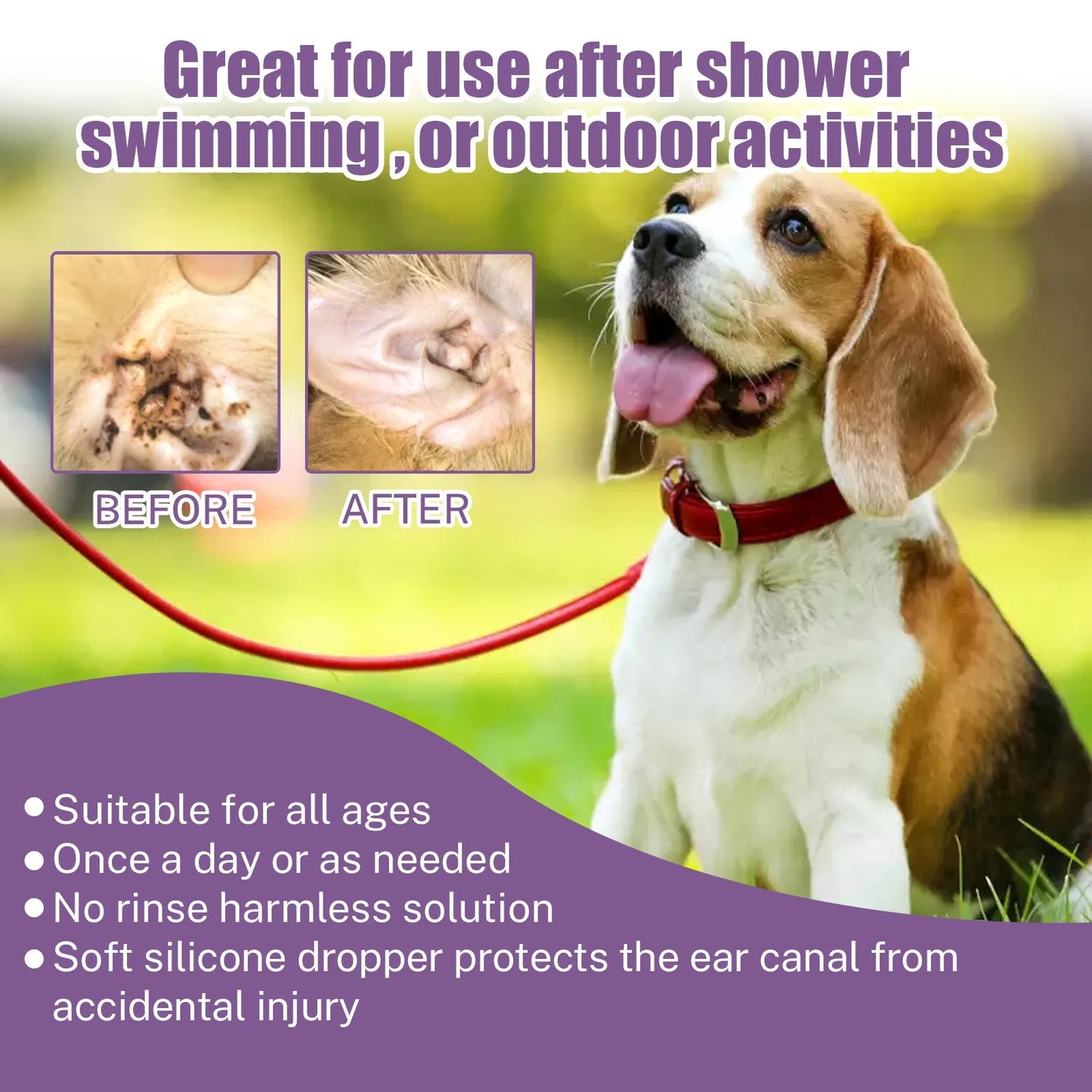 Pet Ear Wash Cats And Dogs Ear Water Cleaning Ear Mite Ear Drops Ear Drops Department Care Pet Cleaning Products
