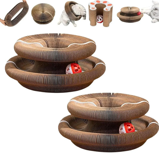 Kitty Kurlz Cat Toy, Marlene Kitty Kurlz, Kitty Curls Cat Toy, Magic Organ Cat Scratching Board Toy, Interactive Cat Ball Toy