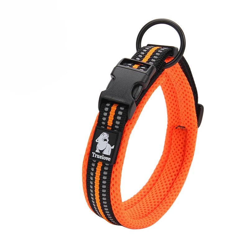 Dog Walking Collar Comfort Padded with Buckle Nylon Traveling Collar Tactical Dog Suplpies 11 Colors Size XXS-XXXL