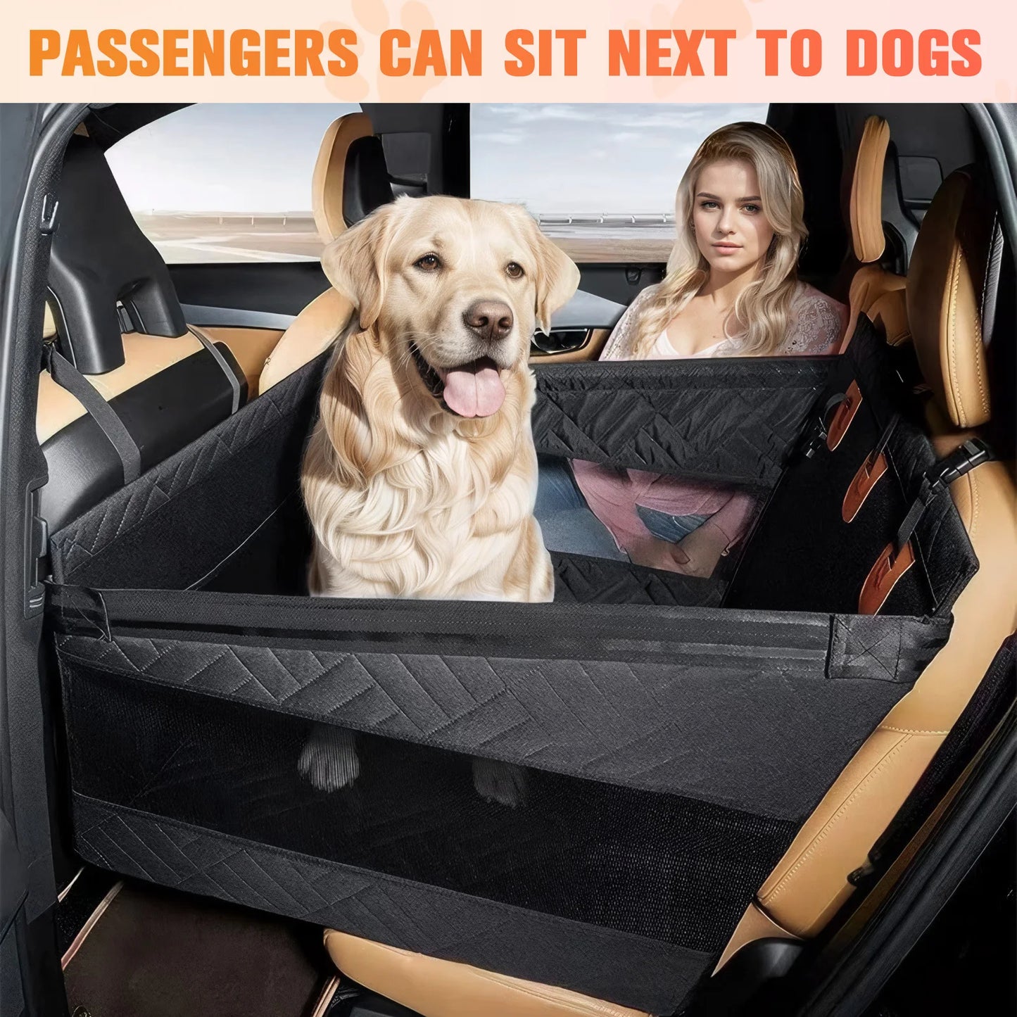 Waterproof Seat Cover Nonslip Dog Hammock Car Pet Seat Pad for Dogs Pet Car Seat Protector