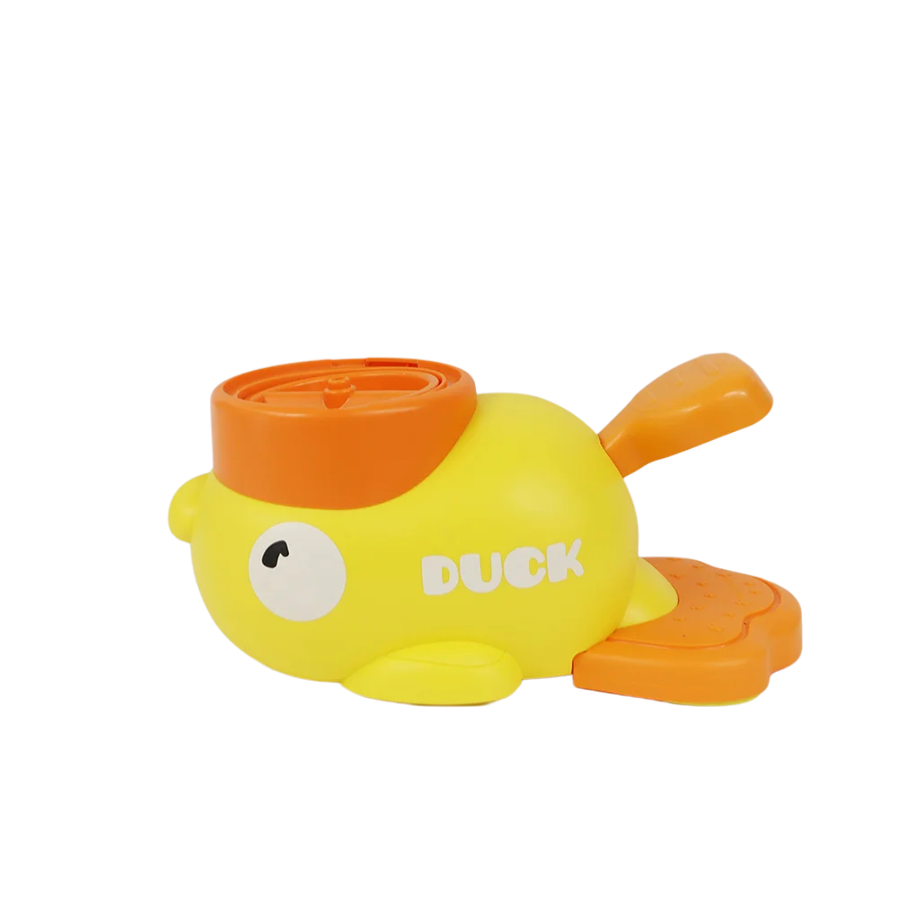 Yellow Duck Dog Slow Feeder Adjustable Pet Automatic Feeder Non Slip Pet Interactive Toy for Dog Cat Intelligent Training Toy