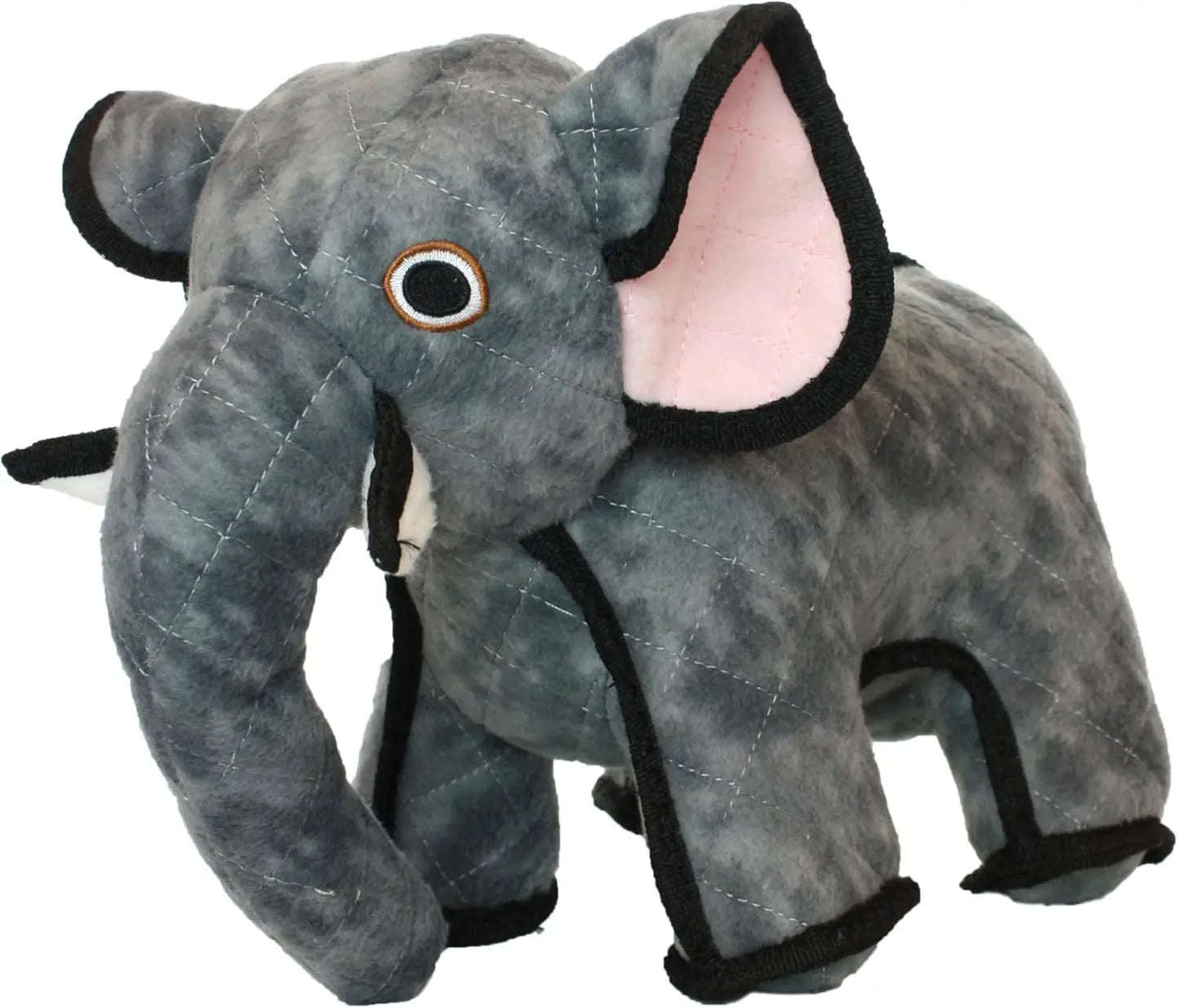 World's Tuffest Soft Dog Toy- Zoo Elephant -Multiple Layers. Made Durable, Strong & Tough. Interactive Play (Tug, Toss &