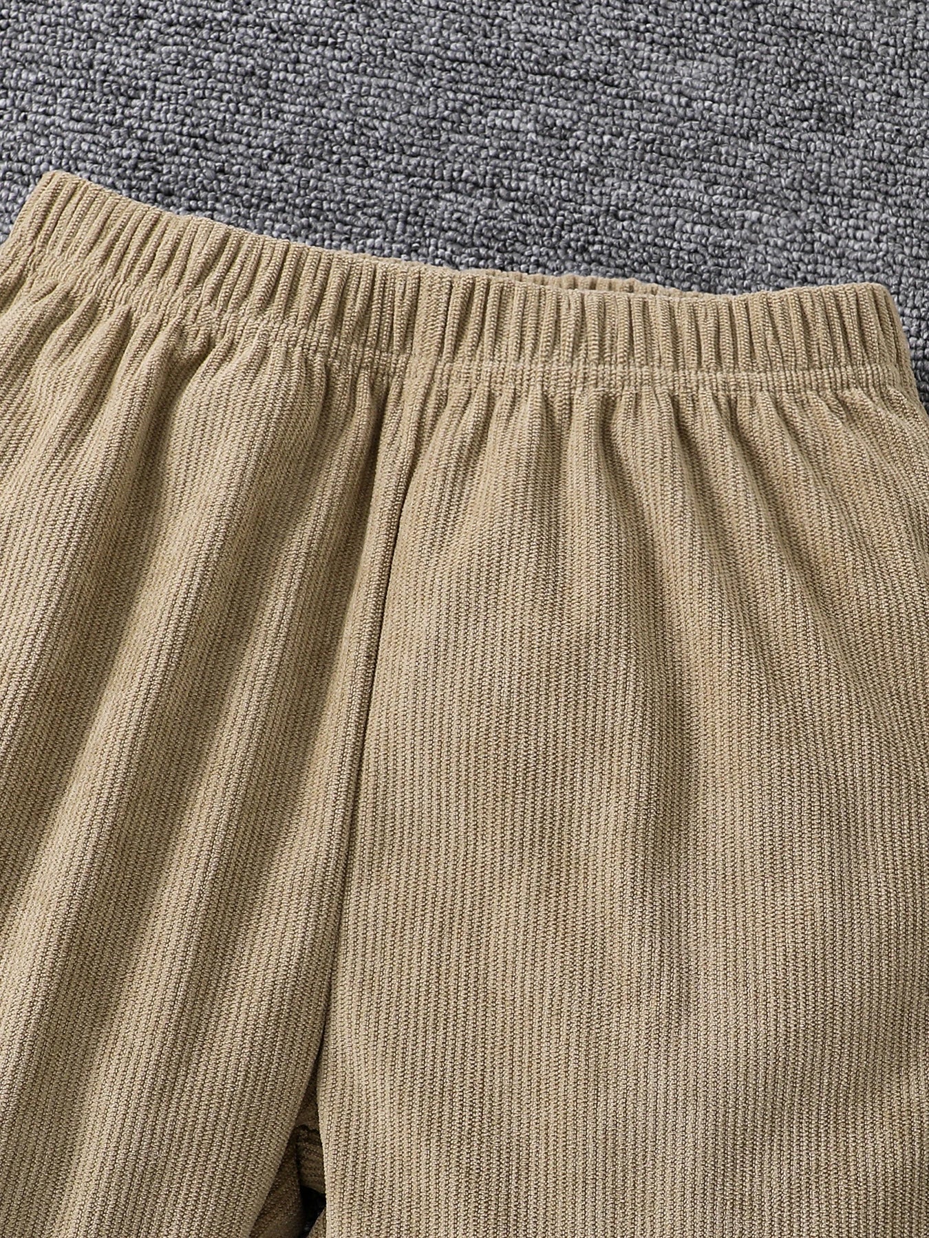 Autumn and winter girls' clothing 3-piece set with stand-up collar and down jacket   solid color vest   casual long pants set