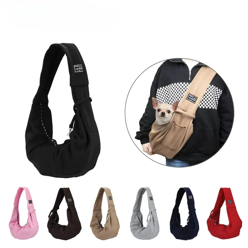 Soft-Sided Carrier for Dogs Cats Puppies Kittens - Breathable Mesh Outdoor Travel Handbag with Safety Tether