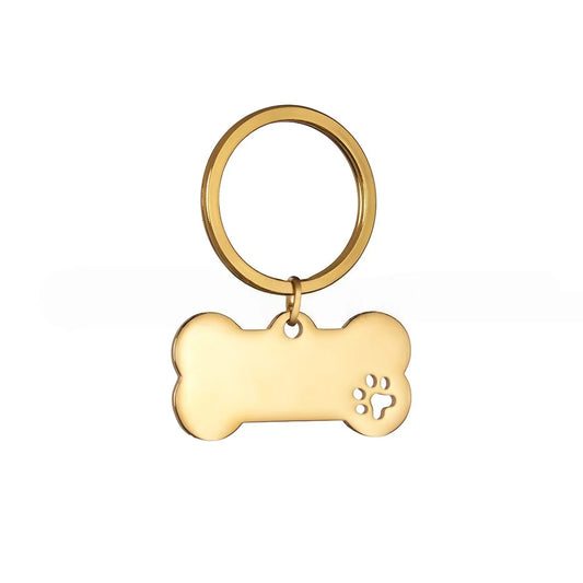 Customized Engraved QR Code Dog Cat Tags with Name and Phone Number Bone Shaped Pet Pendant for Custom Pet Identification
