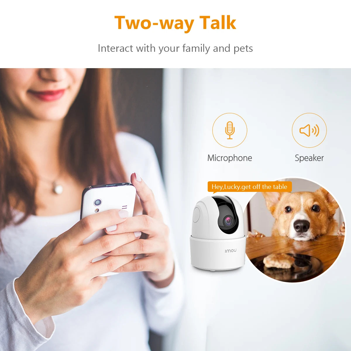 2PCS IMOU Ranger 2C 4MP Wifi Camera Two-way Talk Surveillance Security 360° PTZ Protection Night Vision Smart Tracking Camera