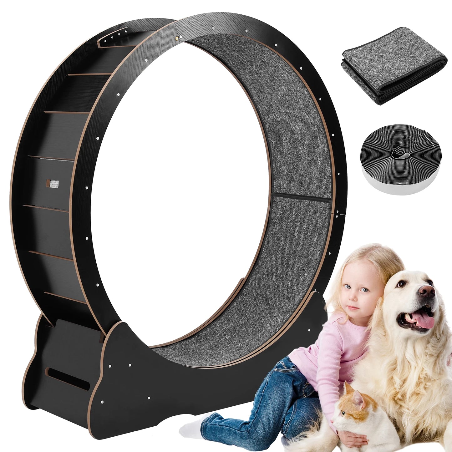 Cat Wheel Cat Treadmill Cat Exercise Wheel Running Wheel for Indoor Cats Physical Exercise Activity