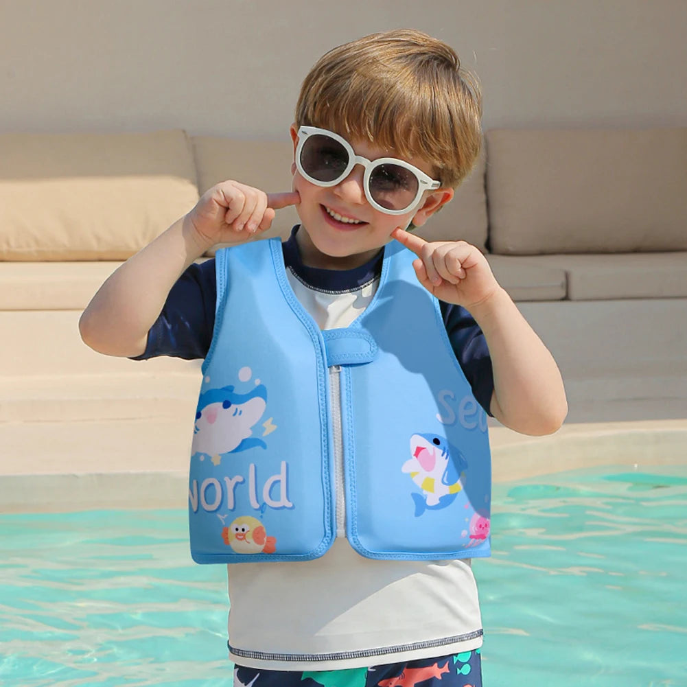 3D Child Bathing Swimming Life Float Cartoon Animal Kids Buoyancy Floating Vest Baby Swimwear for Toddler Girls Boys