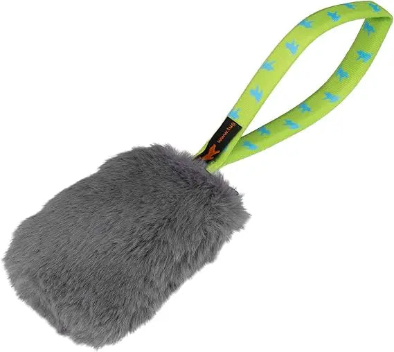 Tug-E-Nuff Faux Rabbit Fur Pocket Squeaker | Durable Dog Tug Toy | Ideal for Interactive Dog Training and Dogs of All Ages | Mad