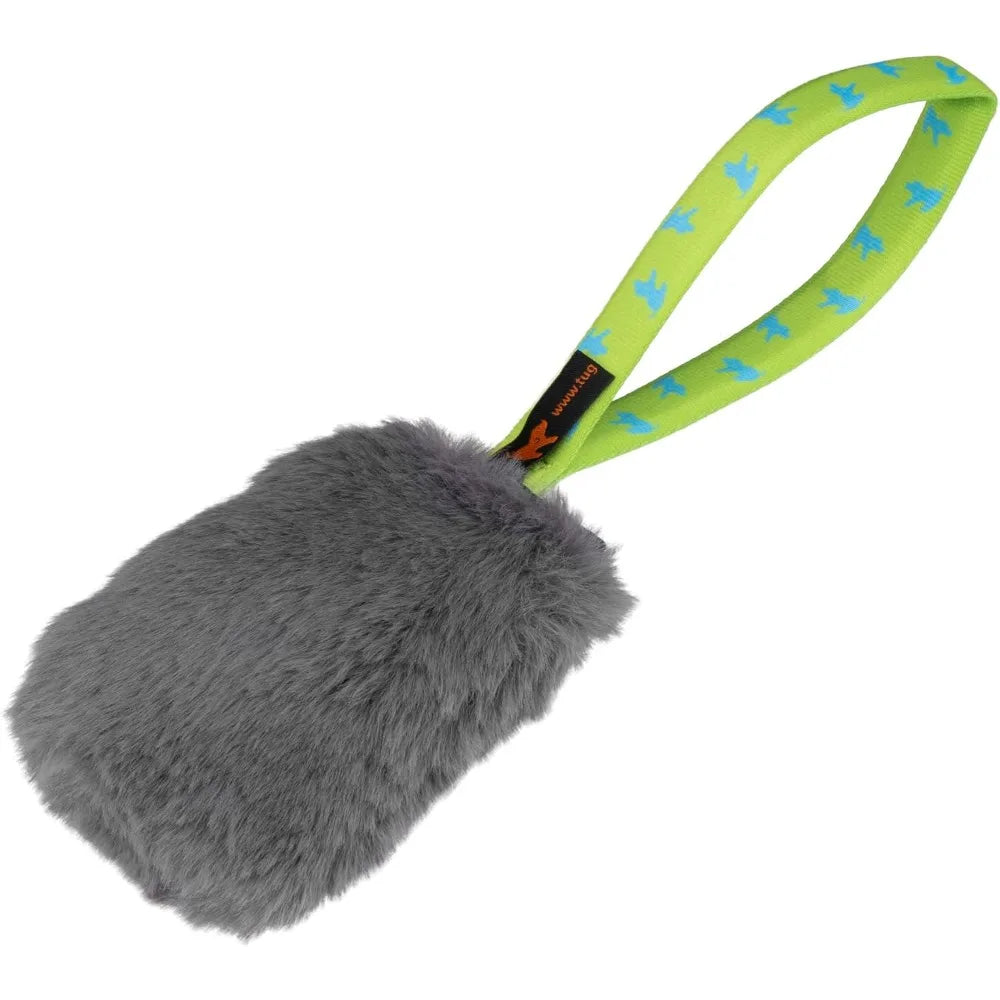 Tug-E-Nuff Faux Rabbit Fur Pocket Squeaker | Durable Dog Tug Toy | Ideal for Interactive Dog Training and Dogs of All Ages | Mad