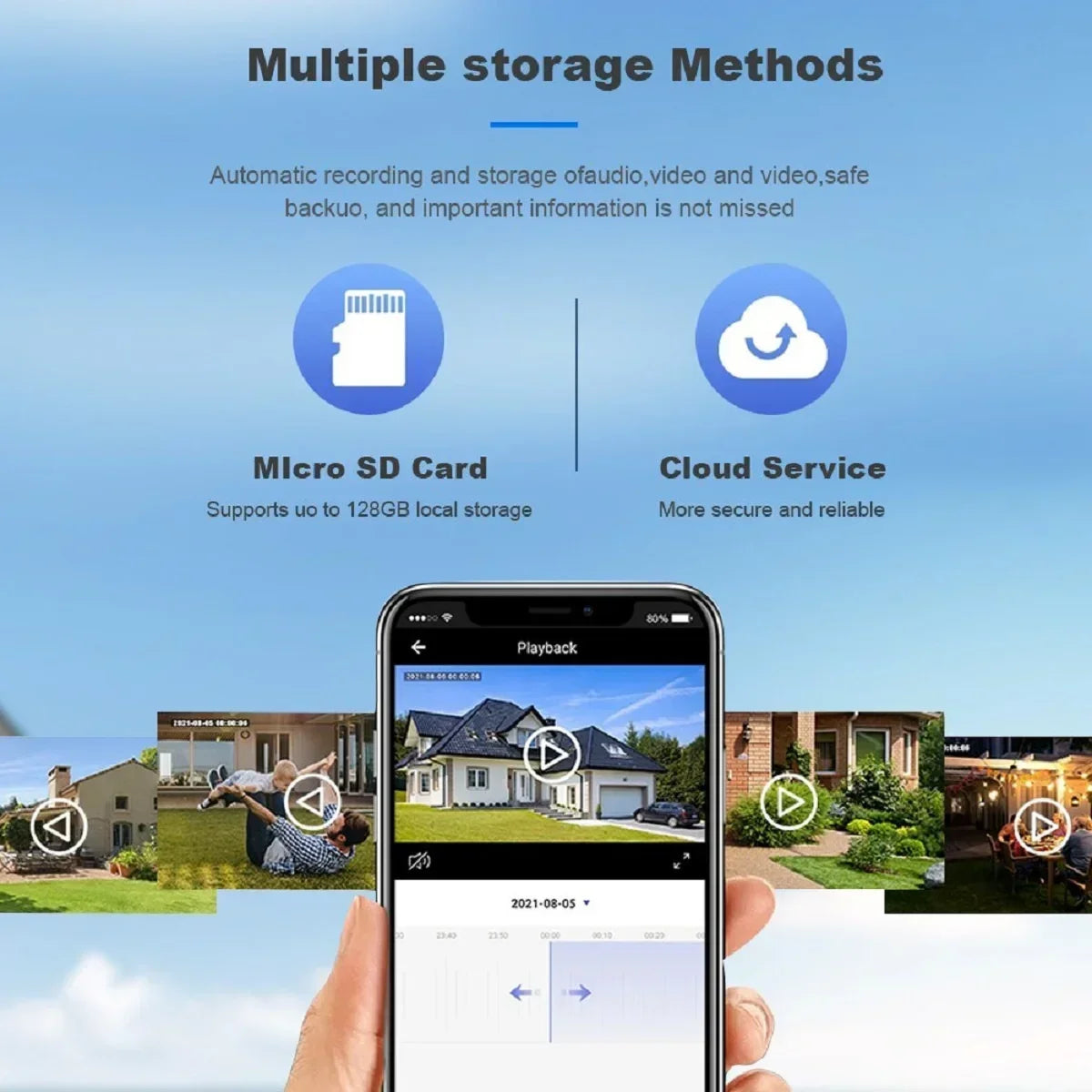 4K Smart WiFi IP Camera Indoor Wireless Security Baby Monitor Supports Two-way Audio Color Night Vision Home Surveillance Camera