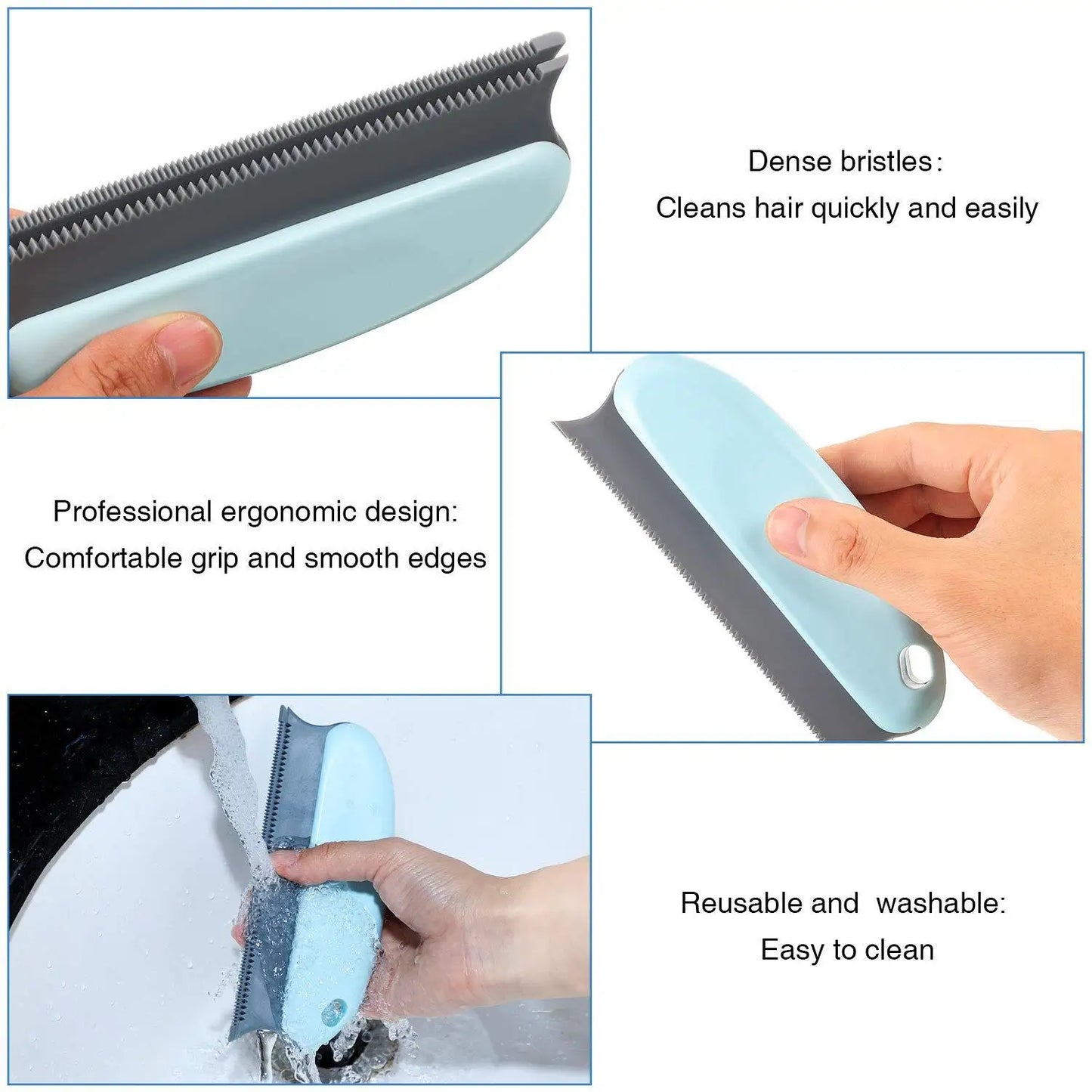 1pcs Multifunctional Household Fur Remover Not Hurt Clothing Brush Pet Cat Dog Portable Sofa Fabric Dust Removal Cleaning Brush