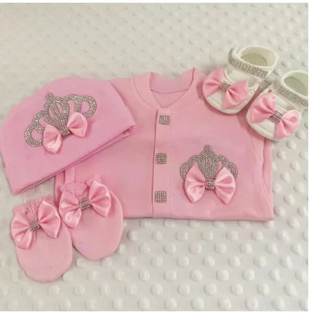 Newborn Baby Boy Outfits Kids Clothing Real Cotton Infant0 Products Shirt Pants Mittens Receiving Blanket