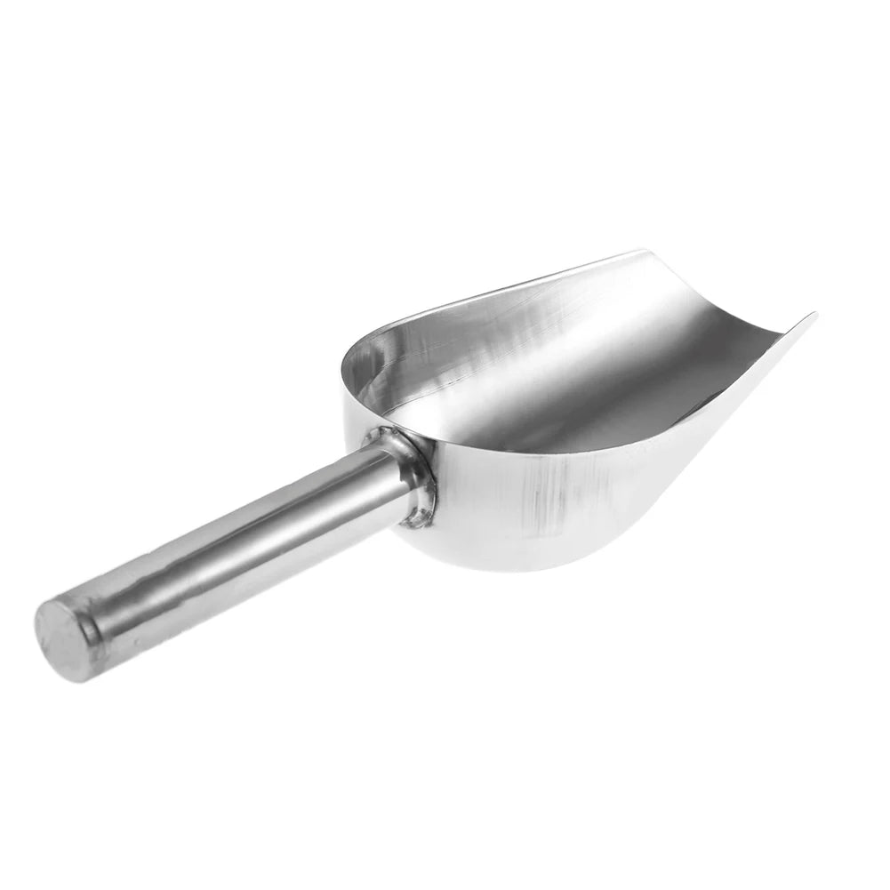 Pet Feeding Shovel Cat Food Scoop Large Capacity Thickening Dog Food Scoop Spoon Stainless Steel Shovel Pet Feeder