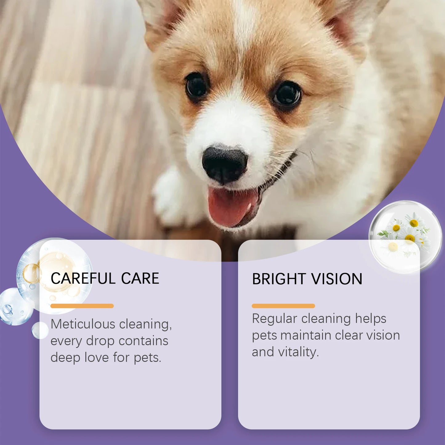 1-4PCS Dog Eye Wash Saline Solution Gently Cleans Tear Stains Soothes Irritation Relieves Discomfort Safe for Daily Eye Care