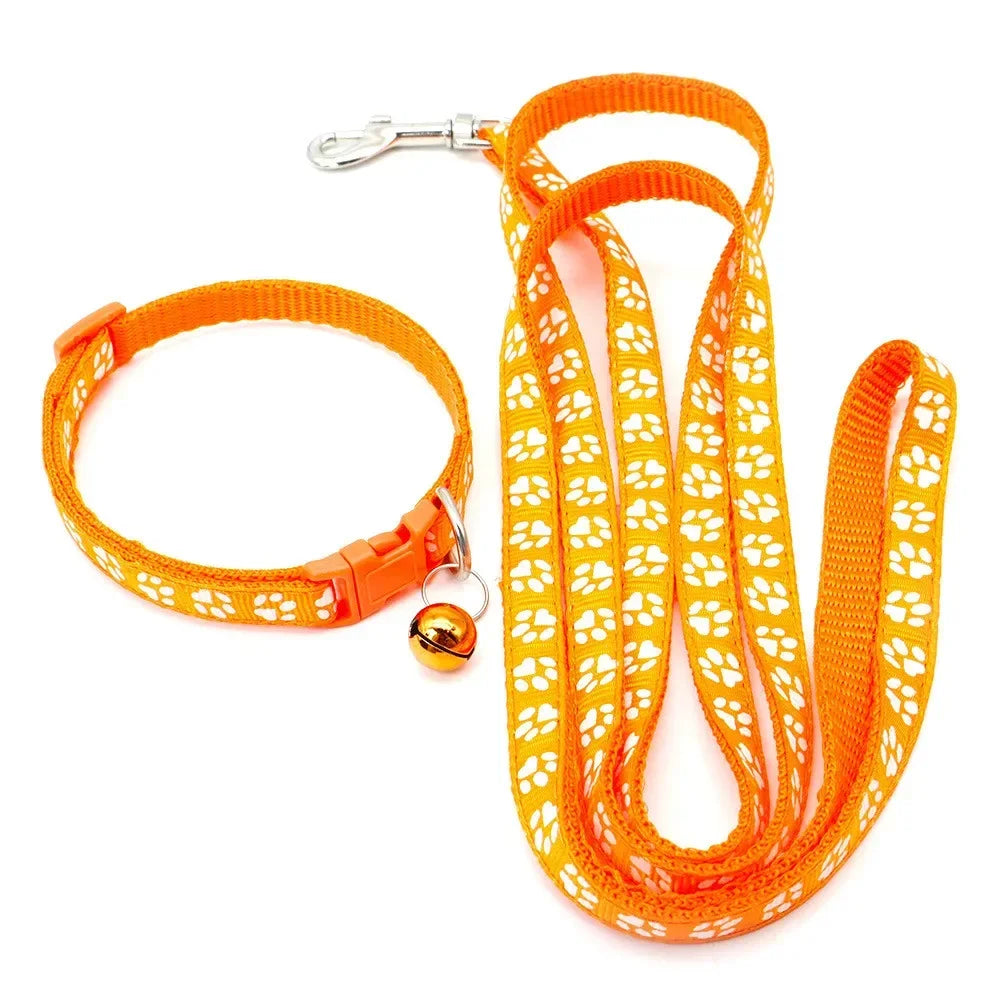 Print Dog Cat Leash Adjustable Leashes Collar Puppy Outdoor Walking Chihuahua Terier Schnauzer Outdoor Traction Rope General