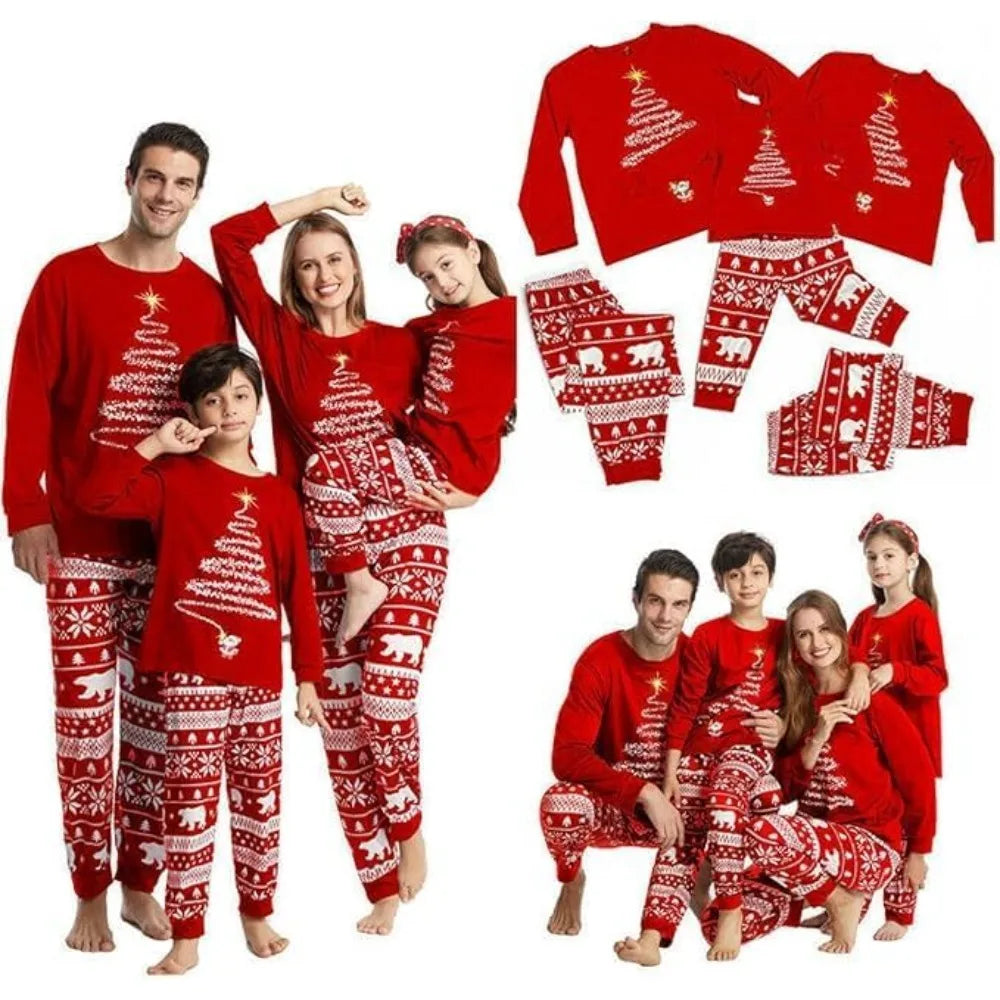 Christmas Pajamas Family Matching Pajamas Set Womens PJs Pyjamas Sleepwear Nightwear Set Christmas Pajamas Pyjamas Pjs