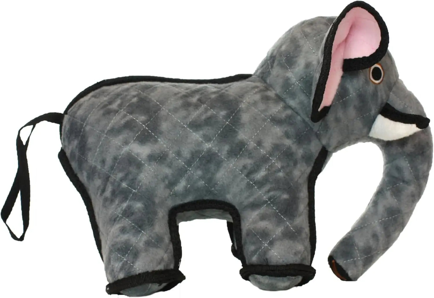 World's Tuffest Soft Dog Toy- Zoo Elephant -Multiple Layers. Made Durable, Strong & Tough. Interactive Play (Tug, Toss &